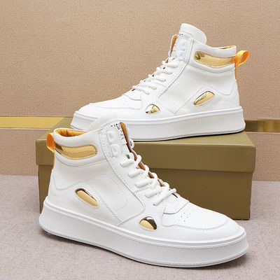 Color: Platinum, Shoe size: 41 - Anti-slip Middle Help For Men&#39;s Leisure Sports