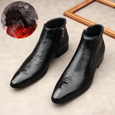 Color: Warm black fur lining, Size: 42 - Martin Shoes Casual And Versatile England