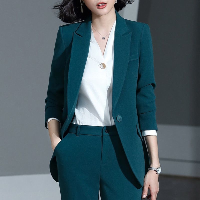 Color: Apricot, Style: Dress suit, Size: M - Women&#39;s business suits