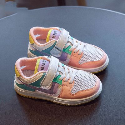 Size: 28, Color: Pink - Children&#39;s Breathable Soft Sole Casual Shoes Boys&#39; low Top Hollow Sports Shoes
