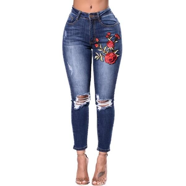 Size: XL, style: 10 - Ripped Jeans For Women 2021 Women Jeans Pencil Pants Denim Jeans