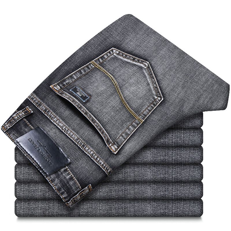Color: Grey FX123, Size: 36 - Men&#39;s stretch jeans