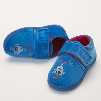 Color: Blue robot, Size: 29 - Floor home shoes non-slip slippers