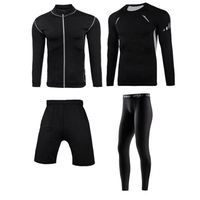 style: SetE, Size: L - Spot Fitness Clothing Men&#39;s Suit Clothes Basketball Fallwinter Short-Sleeved Tights Vest