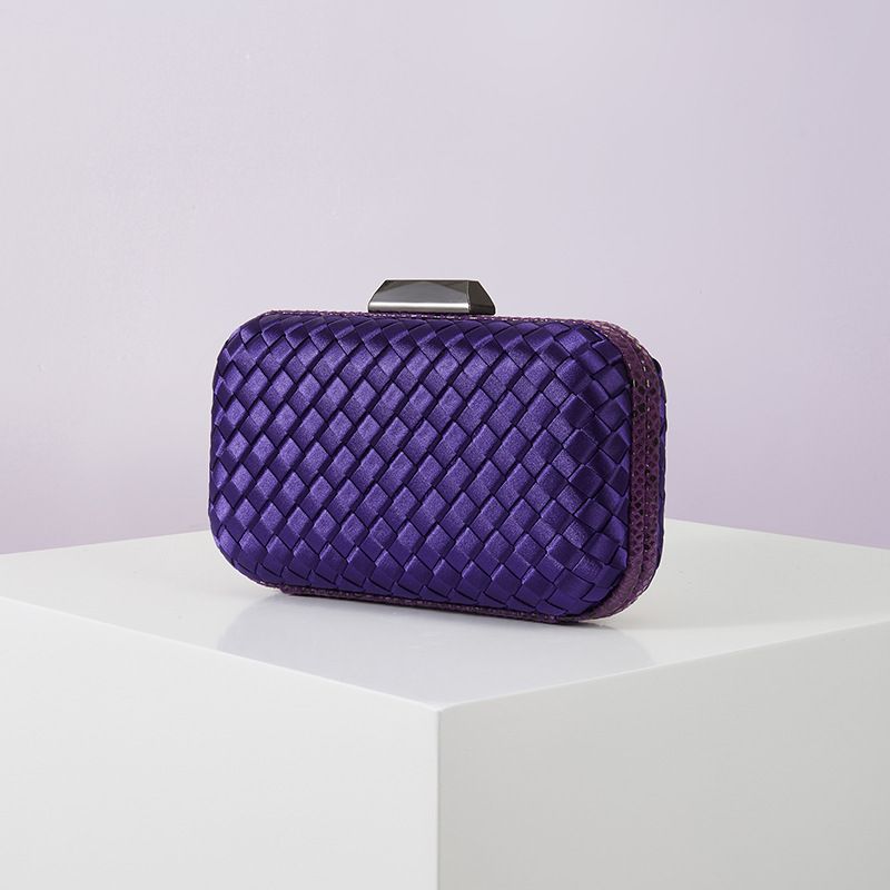 Color: Medium T Purple - Women&#39;s Handmade Dress Garment Bag Serpentine Weave