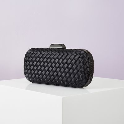 Color: Large T Black - Women&#39;s Handmade Dress Garment Bag Serpentine Weave