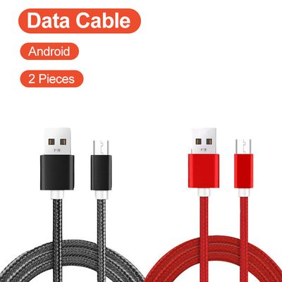 2PCS/set Data Line Android 1M Data Cable V8 Smartphone Charging Cable USB