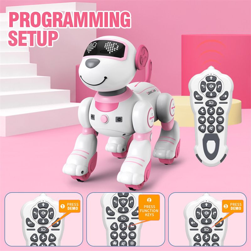 Remote Controlled Machine Dog Toy; Kids Robot; Remote Controlled Machine Dog Toy; For Kids 2-10 Years Old &amp; Over; Smart &amp; Dance Robot Toy; Animal Simulation Mini Pet Dog Robot