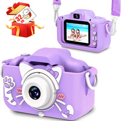 Children&#39;s camera toy suitable for boys/girls aged 3-8, toddler digital camera with video, children&#39;s birthday party, children&#39;s-portrait camera