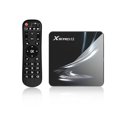 X88 Pro 12 Set Top Box Rk3318 Android 12.0 HD Dual Band Wifi6 Bluetooth-compatible Tv Box US Plug 4+32gb