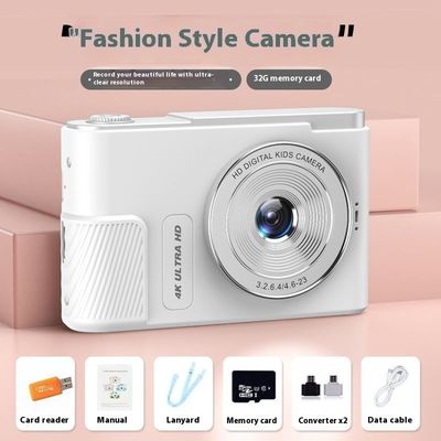 Body Color: Youth White Package No3 - HD Retro Student Party CCD HD Travel Camera