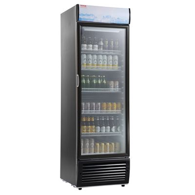 VEVOR Commercial Merchandiser Refrigerator, 14.8 Cu.Ft / 420L Beverage Refrigerator Cooler Merchandiser, Glass Door Display Refrigerator Upright Fridge with 5 Adjustable Shelves, Customizable Lightbo