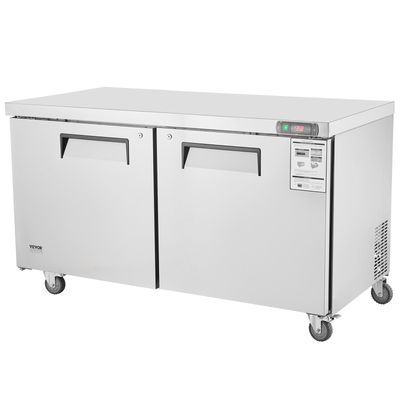 VEVOR 60&quot; Commercial Refrigerator Sandwich &amp; Salad Prep Table 16.4 Cu. Ft Fridge