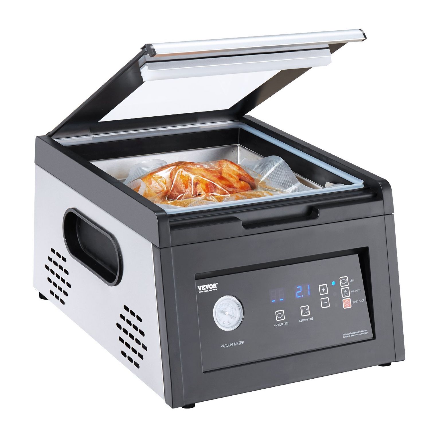 VEVOR Chamber Vacuum Sealer Commercial Vacuum Sealing Bag Packing Machine 380W