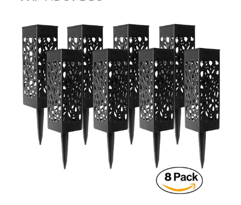 Size: 8 pcs White light - Solar Garden Pathway Lights Lawn Lamp For Garden Lantern Decoration Outdoor Path Light Wireless Waterproof Night Led Solar Lamp