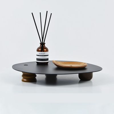 Color: Black - Home Living Room Kitchen Storage Decoration Photo Props Storage Tray