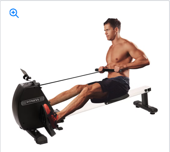 Rowing Machine 264 LBS Weight Capacity Foldable Rower for Home Use with Comfortable Seat Cushion