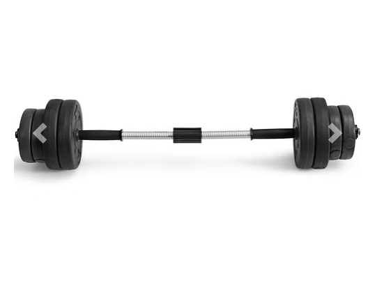 66 Lbs Fitness Dumbbell Weight Set with Adjustable Weight Plates and Handle - Color: Black