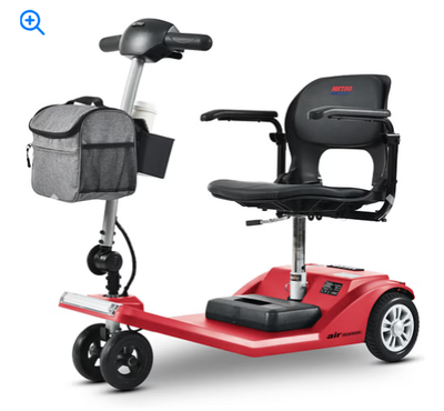 Metro Mobility Scooters, Super Lightweight Foldable Electric Mobility Scooter for Adults and Seniors, Aluminum Frame 33lbs Only Airline Approved with Detachable Lithium Battery
