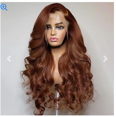 Color: Body210, Wig Length: 30inch - Real Human Straight Hair Wig Head Cover
