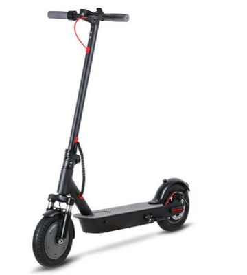 WHOSU 450W Electric Scooter for Adults - 19 MPH, 23.6 Mile Range, 10&quot; Solid Tires, Foldable E-Scooter w/Front Suspension &amp; Dual Brakes
