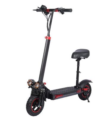 WHOSU 1200W High-Power Electric Scooter with Seat - 34 MPH Max Speed, 33 Mile Range, 11&quot; Off-Road Tires, 4 Brake System, Fast E-Scooter for Adults