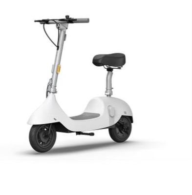 Electric Scooter with Foldable Seat w/35 Miles Operating Range &amp; 15.5mph Max Speed - White