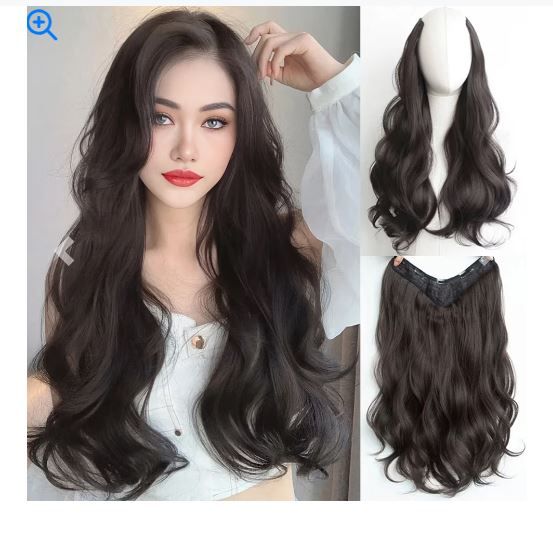 Color: P4/27 - AOSI Part Synthetic Clip In Hair Extension Long Thick Curly Natural Blonde Flase Hair Hairpieces For Women Heat Resistant