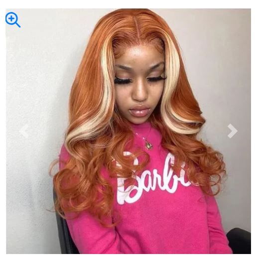 Color: 13x6 Headgear, Color Classification: 12 Inch 150 Density - Ginger Body Wave Lace Front Wig 613 Blonde Colored
