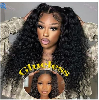 Stretched Length: 22INCHES, Hair Color: #12, Density: 200%, Ships From: CHINA - Glueless Wig Human Hair Ready To Wear Water Wave Lace Front Wig 4x4 5x5 Lace Closure Black Wig Curly HD Lace Frontal Hum Stretched Length: 22INCHES, Hair Color: #12, Density: 200%, Ships From: CHINA - Glueless Wig Human Hair Ready To Wear Water Wave Lace Front Wig 4x4 5x5 Lace Closure Black Wig Curly HD Lace Frontal Hum