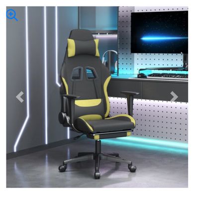 Gaming Chair Black and light green