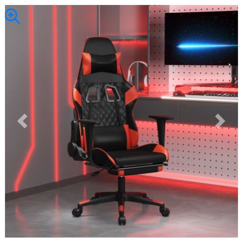 Gaming Chair Black and Red