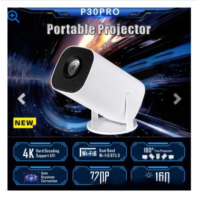 P30PRO New 4KWiFi HD Android 115g Bluetooth Portable Home Mini Projector