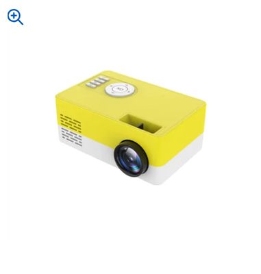 Color: Yellow, Model: Us - ED Projector 1080P video projector
