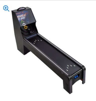 9' Roll and Score Classic Arcade Game Table, Skee Ball Arcade, with LED Electronic Scorer &amp; Track Lighting, Sound, Automatic Ball Return, Adults