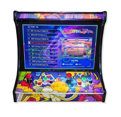 2 Players Arcade Video Game Console 22 Inch LCD Bartop build with SAGA PANDORA DX 26800 In 1 Coin Acceptor Joystick Button To TV