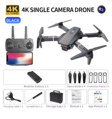 2025 E88 Pro WiFi FPV Drone - Single/Dual 4K/1080P Camera, Wide-Angle HD, Altitude Hold, Foldable Quadcopter RC Helicopter Toy