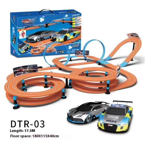 RC Toy Set Racing Track Electric Double Remote Control Car Interactive Autorama Circuit Voiture Christmas Toy for Boy Children