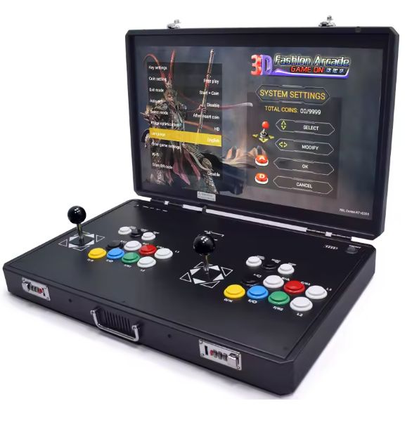 Pandora H3 24 Inch LCD Arcade Console, 23000 Games, 2 Players PCB Board, Retro Video, Box Table Bartop Machine