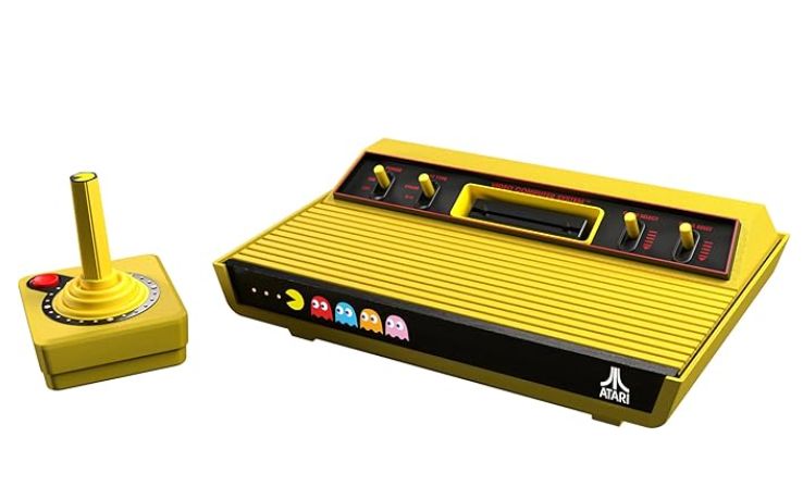 Atari 2600+ PAC-MAN Edition Console, Game &amp; Wireless Joystick