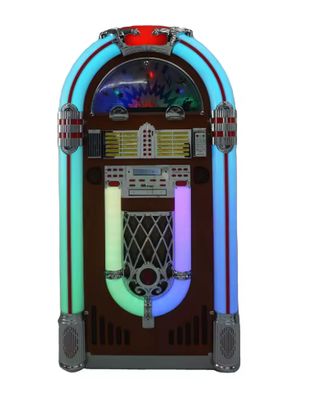 American Retro Style Digital Jukebox for Bluetooth USB SD Card Playback Functions with Colorful LED Light Consumer Electronics