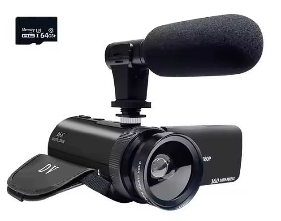 DV Video Recorder Camcorder High-Quality Audio Recording With Microphone Digital zoom Video Camera Machine For Recording Vlogs