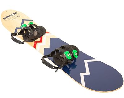 SportsStuff Snow Ryder PRO Hardwood Snowboard, Beginner's Wood Snowboard, Multiple Sizes/Colors