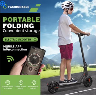 WHOSU J03 PRO Electric Scooter 8.5Tires Up to 17/22 Miles Range 350W Motor 19 MPH Portable Folding Commuting Electric Scooter Adults with Double Braking System and App