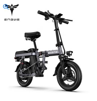 ENGWE T14 electric bike 350W Motor folding scooter 14inch electric bicycle 48V10A Adult city ebike 25KM/H