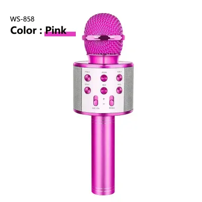 Color: Pink, Ships From: CHINA - Cute Kids Microphone Wireless Bluetooth Karaoke Microphone for Adults, Toys for Boys Girls Gift for Birthday Party