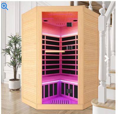 Canadian hemlock pentagonal double sauna