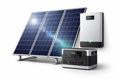 Solar Panel  &amp; Backup Battery