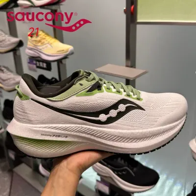 Color: Blue, Shoe Size: 40 - 2023 NEW Original Saucony Triump-h 21 Victory Runner Speed Cross Running Casual Shoes Men Women Cushioning Race Road Sneakers