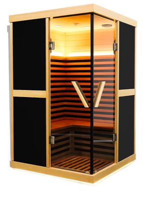 Double person V-shaped far infrared sauna room